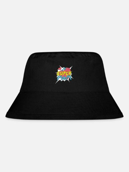 Mother's Day Supermom Super Mom Best Mom Comic - Stanley/Stella Recycled Bucket Hat - black