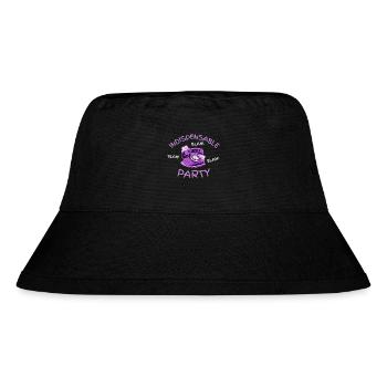 bla bla bla - Stanley/Stella recycelter Bucket Hat - Schwarz - Vorne