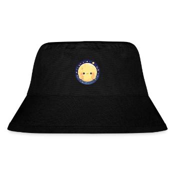 The Smiling Moon - Stanley/Stella Recycled Bucket Hat - black - Front