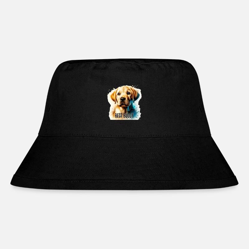 Labrador Retriever Welpe süß Bester Kumpel - Stanley/Stella recycelter Bucket Hat - Schwarz
