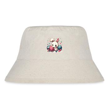 Schönes Osterfest - Stanley/Stella recycelter Bucket Hat - Naturweiß - Vorne