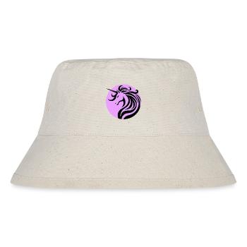 Einhornsegen Lavendel - Stanley/Stella recycelter Bucket Hat - Naturweiß - Vorne