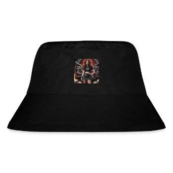 Heavy-Metal-Pose - Stanley/Stella recycelter Bucket Hat - Schwarz - Vorne