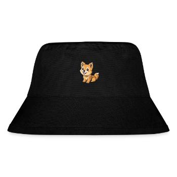 Entdecke Den Charmanten Dingo Welpen - Stanley/Stella recycelter Bucket Hat - Schwarz - Vorne