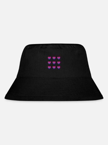 Bi-Herz - Stanley/Stella recycelter Bucket Hat - Schwarz