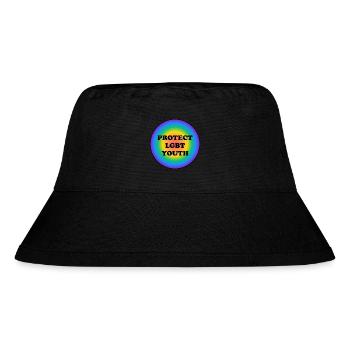 LGBT-Jugendliche schützen - Stanley/Stella recycelter Bucket Hat - Schwarz - Vorne