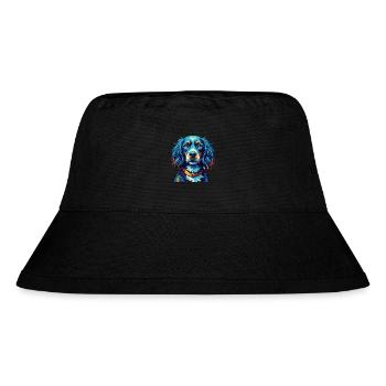 Blue Picardy Spaniel Dog Breed Cartoon Kawaii - Stanley/Stella Recycled Bucket Hat - black - Front
