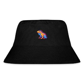 Leguan Bunte Kawaii Cartoon Figur Clipart - Stanley/Stella recycelter Bucket Hat - Schwarz - Vorne