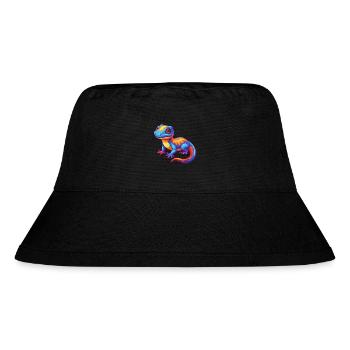 Salamander Colorful Kawaii Cartoon Character - Stanley/Stella Recycled Bucket Hat - black - Front