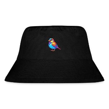 Spatz Bunte Kawaii Cartoon Figur Clipart - Stanley/Stella recycelter Bucket Hat - Schwarz - Vorne