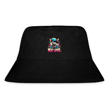 Cornish Rex Next Level Gangster Katze Geschenk - Stanley/Stella recycelter Bucket Hat - Schwarz - Vorne