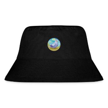 Taube Niedliche Kawaii Cartoon Clipart Tier Haustier - Stanley/Stella recycelter Bucket Hat - Schwarz - Vorne