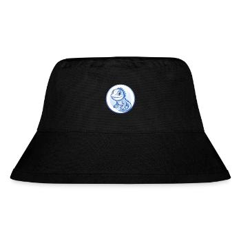 Leguan Blau Kawaii Cartoon Figur Clipart Haustier - Stanley/Stella recycelter Bucket Hat - Schwarz - Vorne