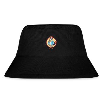 Jay Vogel Lustig Kawaii Cartoon Clipart Tier Haustier - Stanley/Stella recycelter Bucket Hat - Schwarz - Vorne