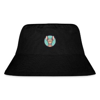 Cirneco Dell Etna Dog Breed Cartoon Kawaii Clipart - Stanley/Stella Recycled Bucket Hat - black - Front