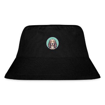 Irischer Setter Hund Rasse Cartoon Kawaii Clipart Haustier - Stanley/Stella recycelter Bucket Hat - Schwarz - Vorne