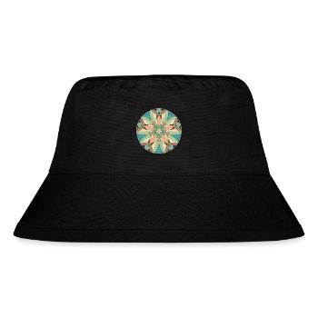 Fisch und Mond - Stanley/Stella recycelter Bucket Hat - Schwarz - Vorne