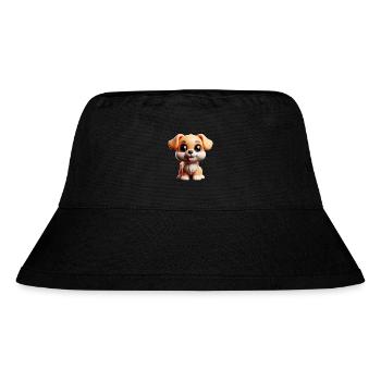 Cute Cartoon Style Puppy - Stanley/Stella Recycled Bucket Hat - black - Front