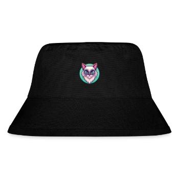 Neva Maskerade Katze Rasse Cartoon Kawaii Tier - Stanley/Stella recycelter Bucket Hat - Schwarz - Vorne