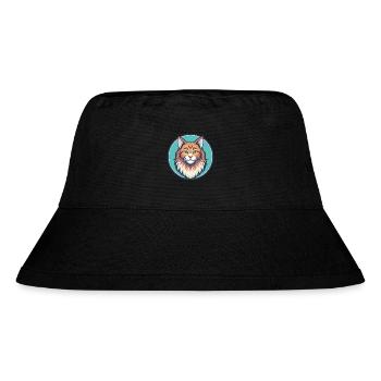 Ginger Longhair Cat Breed Cartoon Kawaii Animal - Stanley/Stella Recycled Bucket Hat - black - Front