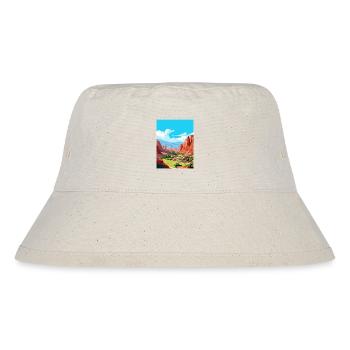 Cafayate Travel Poster Souvenir Postcard Painting - Stanley/Stella Recycled Bucket Hat - natural - Front