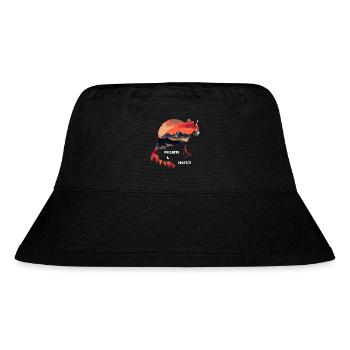 Preserve & Protect Red Panda Cat Bear Red Panda - Stanley/Stella Recycled Bucket Hat - black - Front