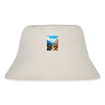 Samaria Schlucht Reise Poster Souvenir Malerei WPA - Stanley/Stella recycelter Bucket Hat - Naturweiß - Vorne