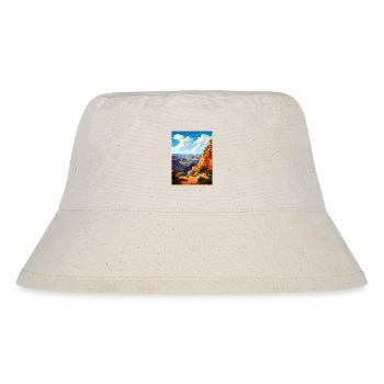 Grand Canyon Nationalpark Arizona Reiseposter - Stanley/Stella recycelter Bucket Hat - Naturweiß - Vorne