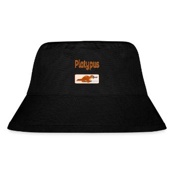 Schnabeltier Australien - Stanley/Stella recycelter Bucket Hat - Schwarz - Vorne
