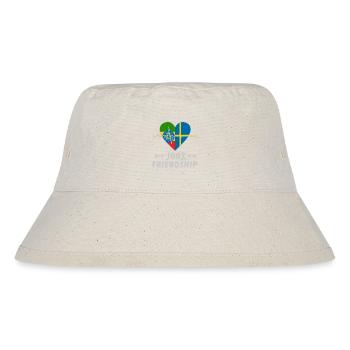 Äthiopien und Schweden 100% Freundschaft - Stanley/Stella recycelter Bucket Hat - Naturweiß - Vorne
