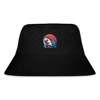 Igel - Stanley/Stella recycelter Bucket Hat - Schwarz - Vorne