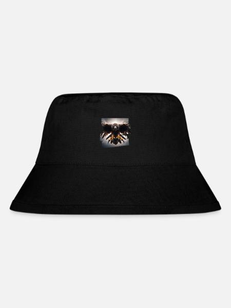 Eagle Frontal Attack - Stanley/Stella Recycled Bucket Hat - black