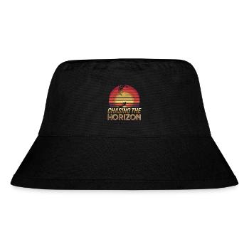 Sunset Kite Surfer Design - Stanley/Stella recycelter Bucket Hat - Schwarz - Vorne