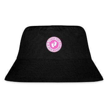 Ich kann nicht, ich bin schwanger - Stanley/Stella recycelter Bucket Hat - Schwarz - Vorne