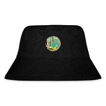 Niedliches Monster im zauberhaften Wald - Stanley/Stella recycelter Bucket Hat - Schwarz - Vorne
