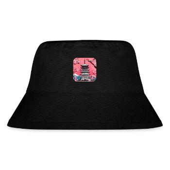 Asien Urlaub Tempel Relax - Stanley/Stella recycelter Bucket Hat - Schwarz - Vorne
