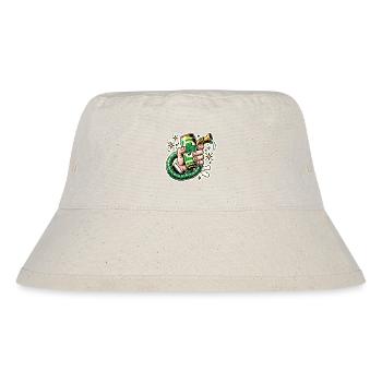 Funny St Patricks Beer Can Design - Stanley/Stella Recycled Bucket Hat - natural - Front