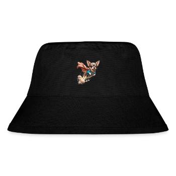 Super Dog Chihuahua Hero Cape Chi Chis Gift - Stanley/Stella Recycled Bucket Hat - black - Front