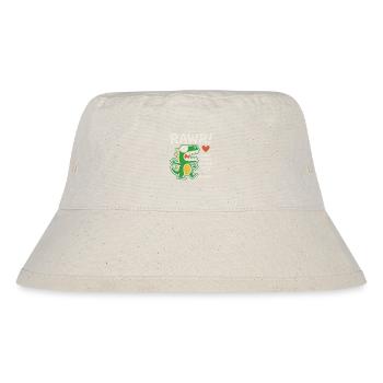 Cute Dinosaur Love T-Shirt Design - Stanley/Stella Recycled Bucket Hat - natural - Front