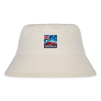 Australien Outback Design - Stanley/Stella recycelter Bucket Hat - Naturweiß - Vorne