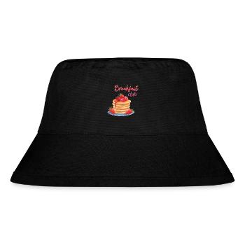 Breakfast pancakes with strawberries and syrup - Stanley/Stella Recycled Bucket Hat - black - Front