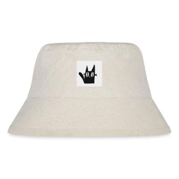 Mimi die schwarze Katze - Stanley/Stella recycelter Bucket Hat - Naturweiß - Vorne