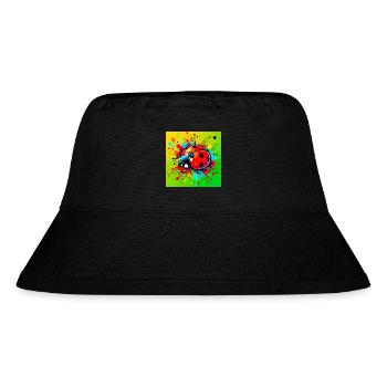 ladybird - Stanley/Stella Recycled Bucket Hat - black - Front