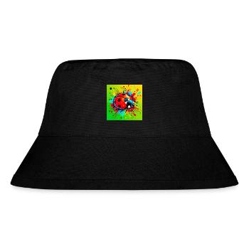ladybird - Stanley/Stella Recycled Bucket Hat - black - Front