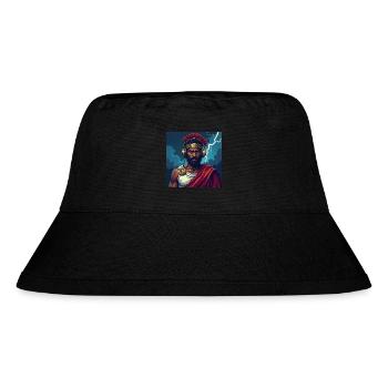 Erheben Sie sich über das Chaos - Stanley/Stella recycelter Bucket Hat - Schwarz - Vorne