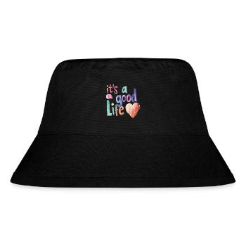 it's a good life - Stanley/Stella Recycled Bucket Hat - black - Front