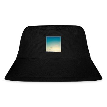 Himmel  - Stanley/Stella recycelter Bucket Hat - Schwarz - Vorne
