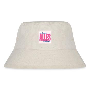 Nachdenklich Sprüche Gedanken - Stanley/Stella recycelter Bucket Hat - Naturweiß - Vorne