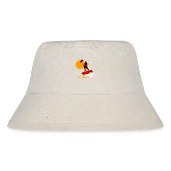 Kite Surfer Color Explosion Print - Stanley/Stella Recycled Bucket Hat - natural - Front