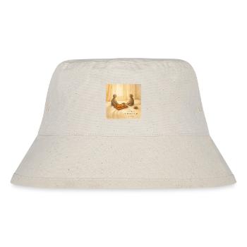 Morning Peace Frühstückstablett - Stanley/Stella recycelter Bucket Hat - Naturweiß - Vorne